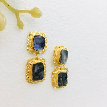 Brass Doublet Earrings Zayn Luxury Jewellery